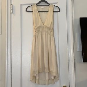 Aritzia 100% Silk Flowy Sleeveless V-Neck Dress